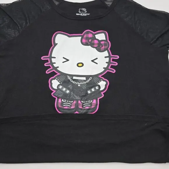 Hello Kitty Lightning Portrait Sanrio, Black‎ T-Shirt, Size M - Picture 3 of 9